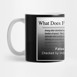 Free Speech is False Information Mug